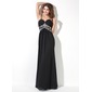 A-Lijn/Prinses Sweetheart Vloerlengte Chiffon Avondjurken met Roes Kraal (017017409)